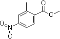 结构式 CAS# 62621-09-4, 2-甲基-4-硝基苯甲酸甲酯
