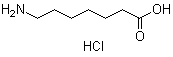 结构式 CAS# 62643-56-5, 7-氨基庚酸盐酸盐