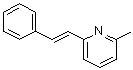 结构式 CAS# 6266-99-5, 2-甲基-6-(2-苯乙烯基)吡啶