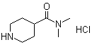 structure of CAS# 6270-42-4, N,N-Dimethyl-4-piperidinecarboxamide hydrochloride