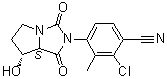 structure of CAS# 627530-84-1, BMS 564929;2-Chloro-3-methyl-4-[(7R,7aS)-tetrahydro-7-hydroxy-1,3-dioxo-1H-pyrrolo[1,2-c]imidazol-2(3H)-yl]benzonitrile