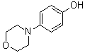 structure of CAS# 6291-23-2, 4-(4-Morpholinyl)phenol;4-(Morpholin-4-yl)phenol; 4-(Morpholino)phenol; N-(4-Hydroxyphenyl)morpholine; N-(p-Hydroxyphenyl)morpholine; NSC 4800; p-Morpholinophenol