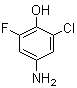 structure of CAS# 62918-76-7, 4-Amino-2-chloro-6-fluorophenol