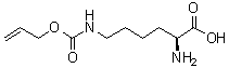 结构式 CAS# 6298-03-9, N6-[烯丙氧羰基]-L-赖氨酸