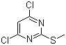 结构式 CAS# 6299-25-8, 4,6-二氯-二甲硫基嘧啶