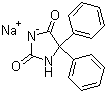 structure of CAS# 630-93-3, Phenytoin sodium;5,5-Diphenylhydantoin sodium salt; Sodium 5,5-diphenyl-2,4-imidazolidinedione; 5,5-Diphenyl-2,4-imidazolidinedione monosodium salt