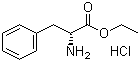 structure of CAS# 63060-94-6, D-Phenylalanine ethyl ester hydrochloride