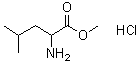 结构式 CAS# 6322-53-8, DL-亮氨酸甲酯盐酸盐