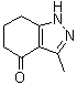 structure of CAS# 63446-38-8, 1,5,6,7-Tetrahydro-3-methyl-4H-indazol-4-one