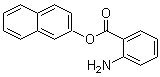 structure of CAS# 63449-68-3, 2-Naphthalenol 2-aminobenzoate;2-Naphthalenol 2-(2-aminobenzoate); Anthranilic acid 2-naphthyl ester