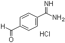 structure of CAS# 63476-93-7, 4-Formylbenzenecarboximidamide hydrochloride;4-Formylbenzenecarboximidamide monohydrochloride; 4-Amidinobenzaldehyde hydrochloride; 4-Amidinobenzaldehyde monohydrochloride