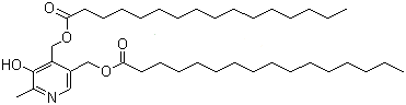structure of CAS# 635-38-1, Pyridoxine dipalmitate;5-Hydroxy-6-methyl-3,4-pyridinedimethanol dipalmitate