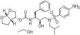 结构式 CAS# 635728-49-3, 地瑞那韦乙醇盐