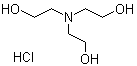 structure of CAS# 637-39-8, Triethanolamine hydrochloride;Triethanolammonium chloride; Tris(2-hydroxyethyl)amine hydrochloride; Tris(2-hydroxyethyl)ammonium chloride