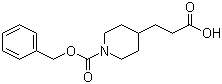 结构式 CAS# 63845-33-0, N-苄氧羰基-4-哌啶丙酸