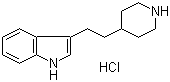 结构式 CAS# 63845-42-1, 盐酸吲达品; 3-(2-(4-哌啶基)乙基)-1H-吲哚盐酸盐