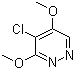 structure of CAS# 63910-48-5, 4-Chloro-3,5-dimethoxypyridazine;NSC 77856