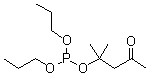 Phosphorous acid 1,1-dimethyl-3-oxobutyl dipropyl ester molecular structure (CAS 6399-79-7)