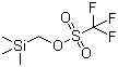 结构式 CAS# 64035-64-9, (三甲基硅基)甲基三氟甲烷磺酸酯