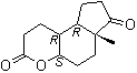 structure of CAS# 64053-02-7, (4aS,6aR,9aR,9bR)-Decahydro-6a-methylcyclopenta[f][1]benzopyran-3,7-dione