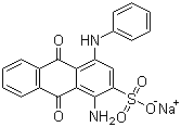 structure of CAS# 6408-78-2, Acid Blue 25;1-Amino-4-anilinoanthraquinone-2-sulfonic acid sodium salt; Acid Alizarine Blue A; Acid Anthraquinone Blue; Acid Blue 25; Acid Blue 2AL; Acid Blue 2AL241; Acid Blue AL; Acid Blue AS; Acid Blue GRL; Acid Brilliant Blue PB