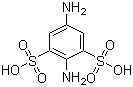 结构式 CAS# 6409-48-9, 2,5-二氨基-1,3-苯二磺酸