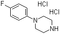structure of CAS# 64090-19-3, 1-(4-Fluorophenyl)piperazine dihydrochloride