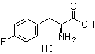 结构式 CAS# 64231-54-5, 4-氟-L-苯丙氨酸盐酸盐