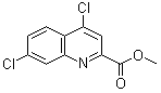 结构式 CAS# 643044-04-6, 4,7-二氯-2-喹啉羧酸甲酯