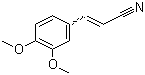 structure of CAS# 6443-72-7, 3,4-Dimethoxycinnamonitrile;3-(3,4-Dimethoxyphenyl)acrylonitrile