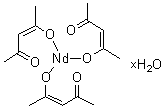 structure of CAS# 64438-52-4, Tris(acetylacetonato)neodymium hydrate