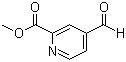 structure of CAS# 64463-46-3, 4-Formyl-2-pyridinecarboxylic acid methyl ester