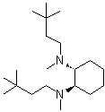 structure of CAS# 644958-86-1, (1R,2R)-1,2-Bis[(3,3-dimethylbutyl)(methyl)amino]cyclohexane;(1R,2R)-N,N'-Bis(3,3-dimethylbutyl)-N,N'-dimethyl-1,2-cyclohexanediamine