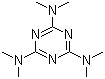 structure of CAS# 645-05-6, Altretamine;2,4,6-Tris(dimethylamino)-1,3,5-triazine
