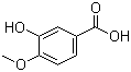 structure of CAS# 645-08-9, 3-Hydroxy-4-methoxybenzoic acid;Isovanillic acid