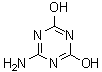 structure of CAS# 645-93-2, 2-Amino-4,6-dihydroxy-s-triazine;Ammelid; GS 35713; Melanurenic acid; NSC 8146