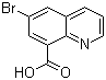 结构式 CAS# 64507-38-6, 6-溴喹啉-8-羧酸