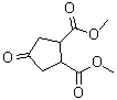 structure of CAS# 6453-07-2, 4-Oxo-1,2-cyclopentanedicarboxylic acid dimethyl ester;Dimethyl 4-oxo-1,2-cyclopentanedicarboxylate