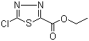 结构式 CAS# 64837-49-6, 5-氯-1,3,4-噻二唑-2-羧酸乙酯