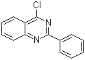 结构式 CAS# 6484-25-9, 2-苯基-4-氯喹唑啉
