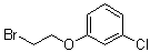 structure of CAS# 6487-84-9, 3-(2-Bromoethoxy)chlorobenzene;1-(2-Bromoethoxy)-3-chlorobenzene; 1-Bromo-2-(3-chlorophenoxy)ethane; beta-Bromo-m-chlorophenetole