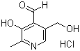 Pyridoxal hydrochloride molecular structure (CAS 65-22-5)