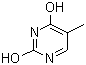 structure of CAS# 65-71-4, Thymine;5-Methyluracil; 2,4-Dihydroxy-5-methylpyrimidine; 5-Methyluracil