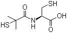 结构式 CAS# 65002-17-7, 布西拉明; 布昔洛韦; N-(2-巯基-2-甲基丙酰基)-L-半胱氨酸