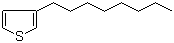 结构式 CAS# 65016-62-8, 3-辛基噻吩