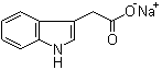 structure of CAS# 6505-45-9, 3-Indoleacetic acid sodium salt;Sodium (3-indolyl)acetate; Sodium indole-3-acetate; Sodium indoleacetate; beta-IAA sodium salt