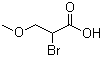 结构式 CAS# 65090-78-0, 2-溴-3-甲氧基丙酸