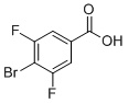 structure of CAS# 651027-00-8, 4-Bromo-3,5-difluorobenzoic acid