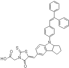 结构式 CAS# 652145-28-3, 吲哚啉染料 D 102