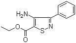 4-氨基-3-苯基-5-异噻唑羧酸乙酯分子结构 (CAS 65237-13-0)